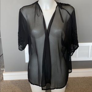 Black sheer camisole